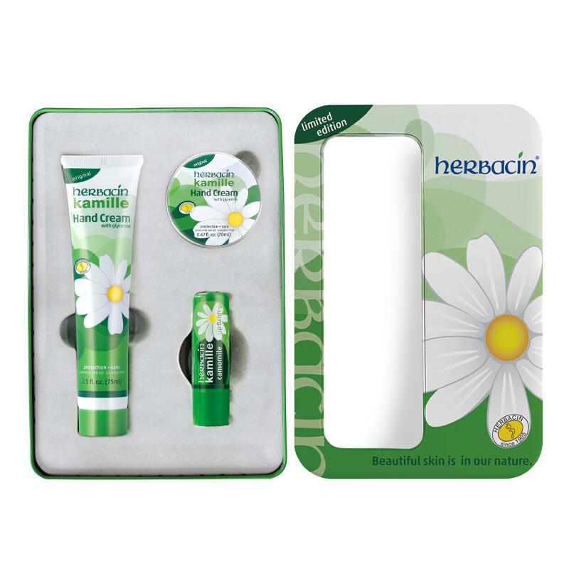 HERBACIN Little Chamomile Hand Care Gift Set 75ml+20ml+4.8g