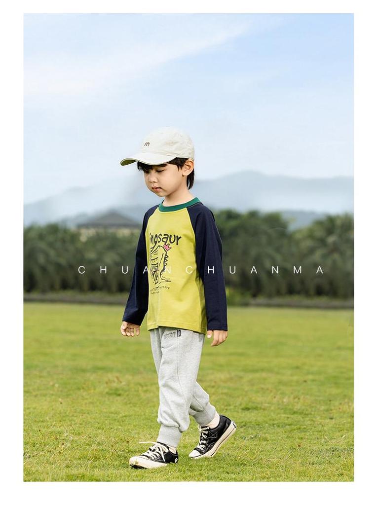 Camisetas de Desenho Animado Infantil Nausicaa 2025 Primavera - Cores Contrastantes para Meninos e Meninas, Versátil, Estilo Coreano Fofo