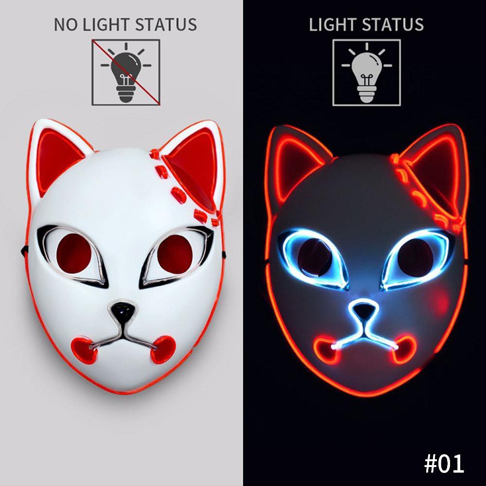 

LED Anime Mask Cosplay Mask Cosplay Masques Halloween Costume #01