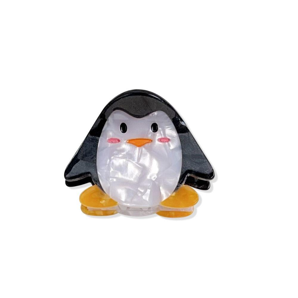 Sheep Cartoon Hair Clip Love Bear Shark Clip Personalized Acetate Penguin Hair Claw  Female