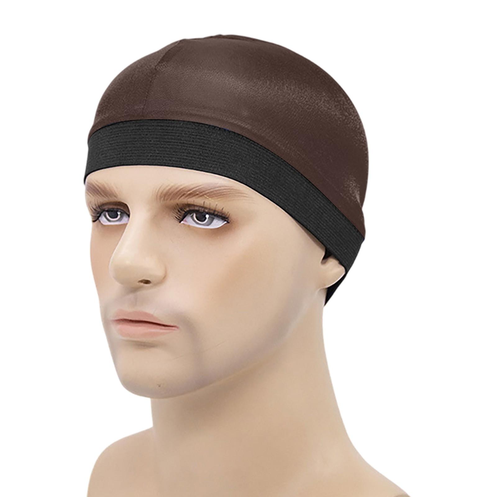 

Мужская и женская модная шелковая дышащая нижняя часть парика One Size кофейный