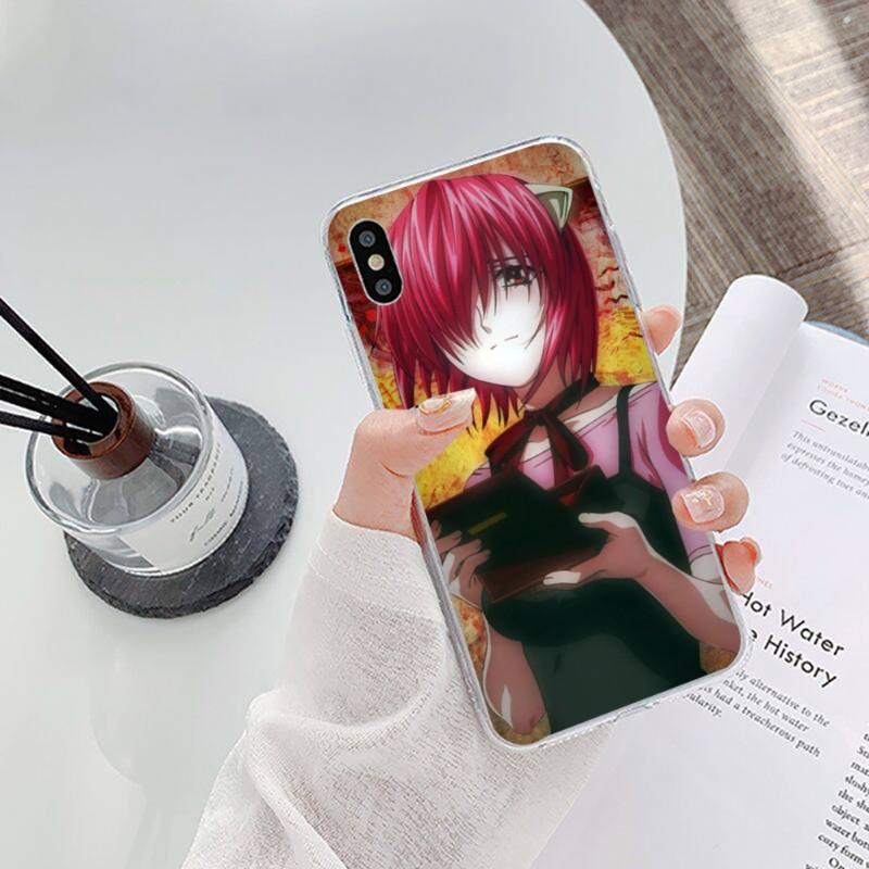 Pouzdro na telefon Anime Girl Elfen Lied pro iPhone 14 13 12 11 XS X 8 7 6 Plus Mini Pro Max SE 2022 Měkký průhledný kryt telefonu