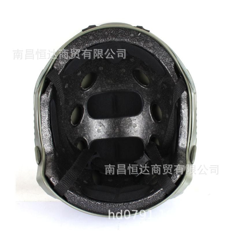 Lightweight Tactical Helmet With CS Rail Mount ABS Plastic Adjustable Fit Airsoft Paintball Cycling Outdoor Activities