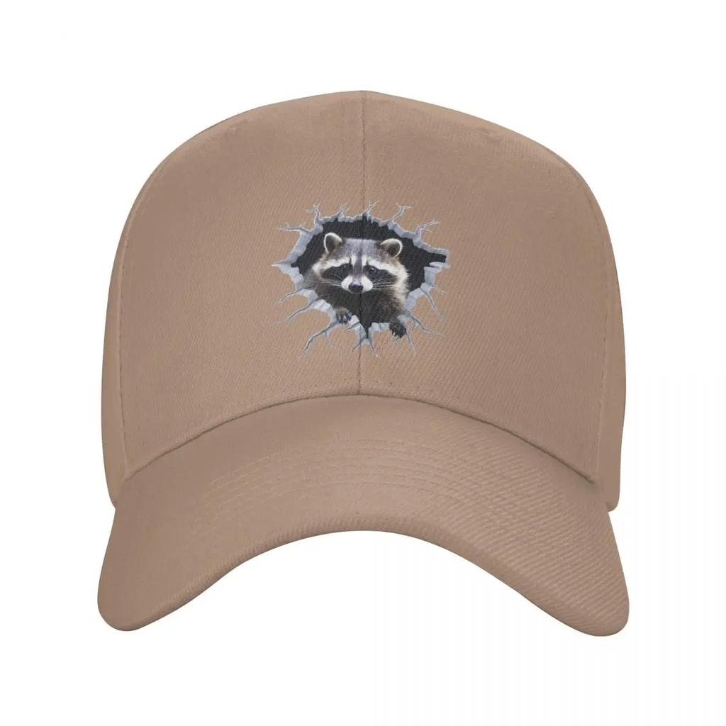 Personalized Funny Raccoon Baseball Cap Sports Women Unisexs Adjustable Dad Hat Spring Snapback Caps