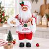 Santa Claus Chef Doll Ornament - Christmas Figure for Home or Window, Festive New Year Decoration
