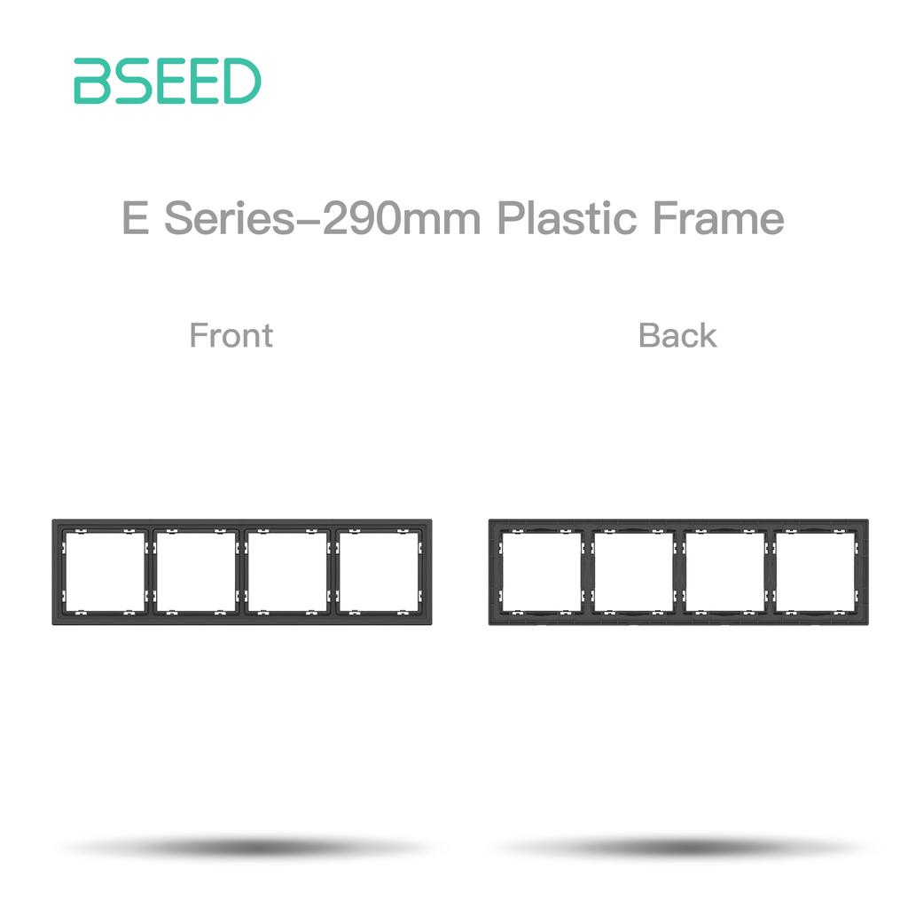 BSEED DIY Button Switch Module USB Phone Charge FR Socket Parts Wall Light Large Switch Plastic Frame Combination E Series