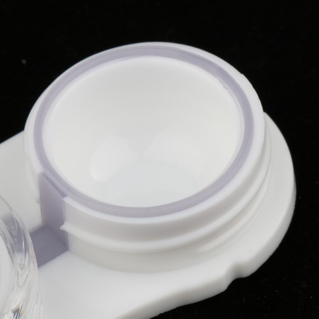 3 Pairs Portable Plastic Clear Boxes Travel Soaking Storage Case Remover Tweezers Kit