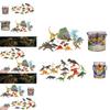 Dinosaur Model Toy Set Jurassic Plastic Tyrannosaurus Rex 17 Pieces Included!