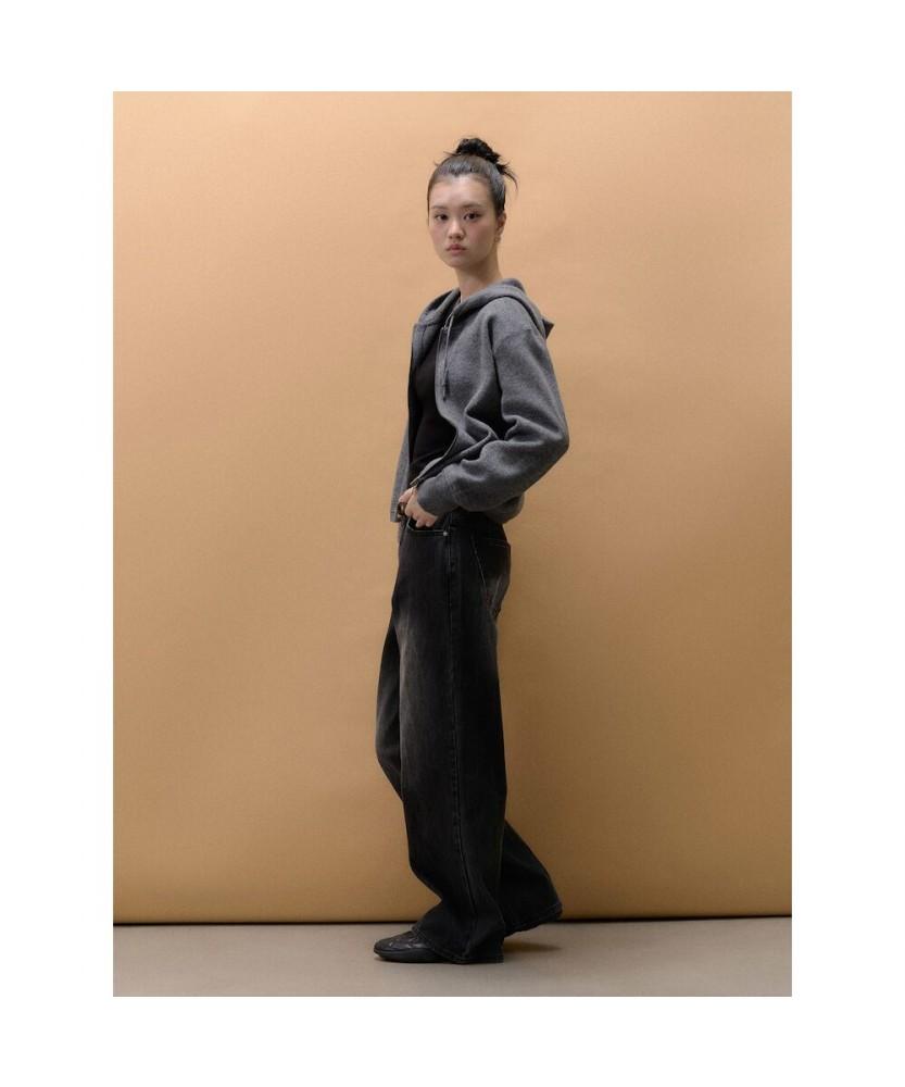 8seconds Semi-Wide Ribbed Denim Ash