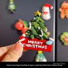 3D Creative Christmas Refrigerator Magnet: Snowman & Gingerbread Man Decorative Stickers