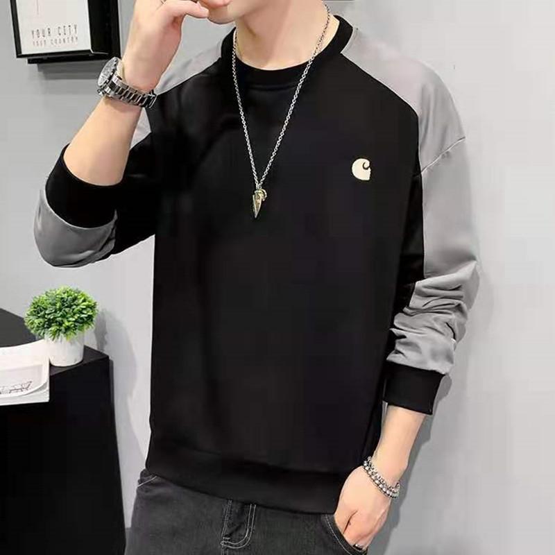 New Style Sweater Men'S Spring And Autumn Men'S Long Sleeved T-Shirt Pullover Round Neck Casual Bottoming Shirt Youth Trend Men'S Top