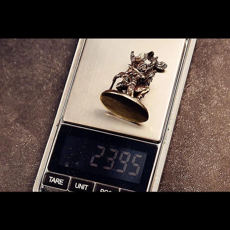 white Brass Hunter Warror Small Statue Desktop Ornaments Home Decorations Crafts Animal Figurines Miniatures Accessories