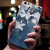 Pour coque LG G6 / G7 / G8 Housse arrière en silicone à relief de fleur 3D Pour coques LG G8 Thinq LGG6 LGG7 LGG8 Douces Mignonnes Dessin animé