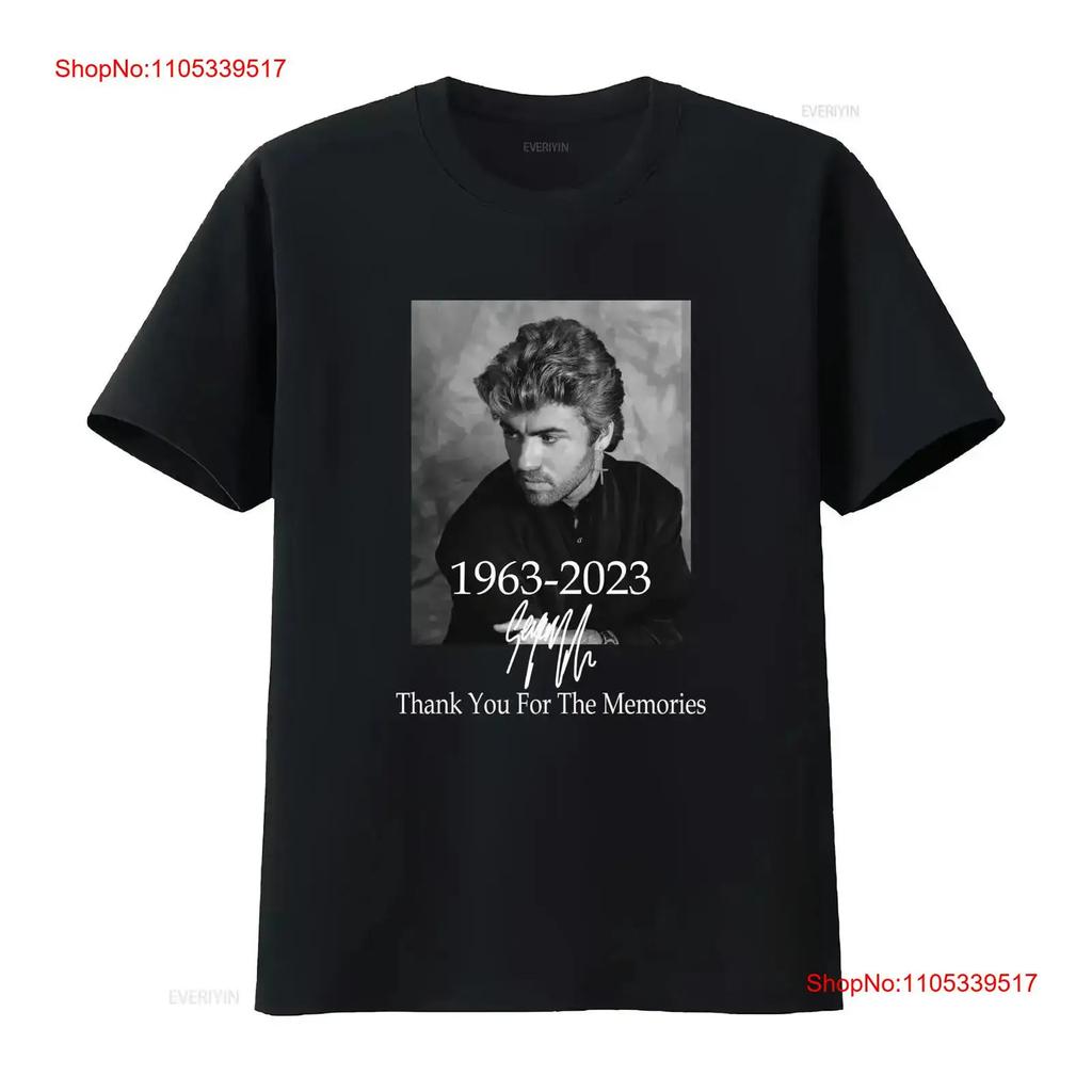 George Michael Thank You 1963 2023 T Shirt For 1G04 Vintage Washed Designer Clothes Streetwear
