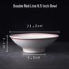 Bol à soupe et nouilles ZISIZ Rétro Chinois Anti-Brûlure