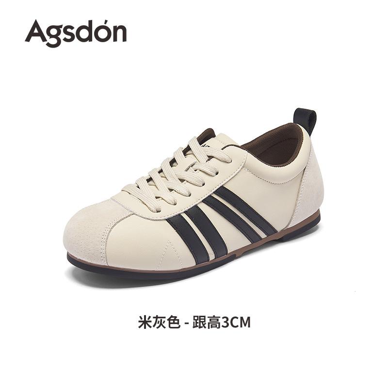 Augustine flat-bottomed German training shoes women's 2025 new summer soft-soled Forrest Gump shoes student sports and leisure white shoes