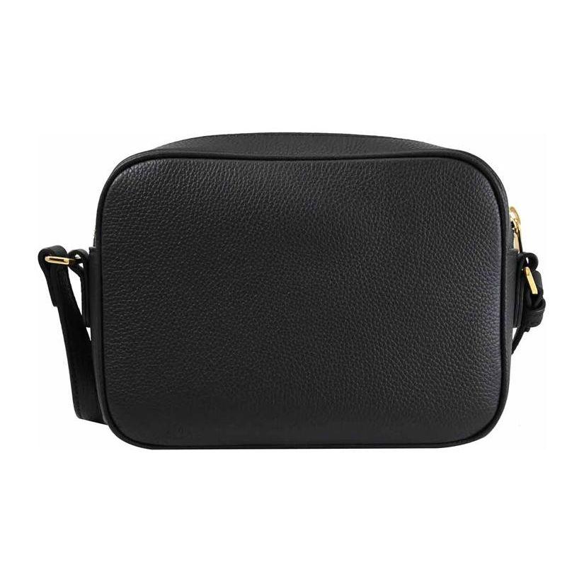 Burberry Gold Logo Zipper Camera Bag Women Shoulder Bag Black 80751821
