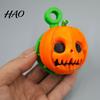 Pumpkin Fidget Spinner Rotating Halloween Toy, Stress Relief Ghost Face Toy Spinner, 3D Printed for Keychain Pendant Creepy