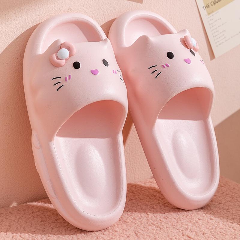 Women's Cute Kitten Slippers - Non-Slip, Thick EVA Sole, Summer Indoor Use