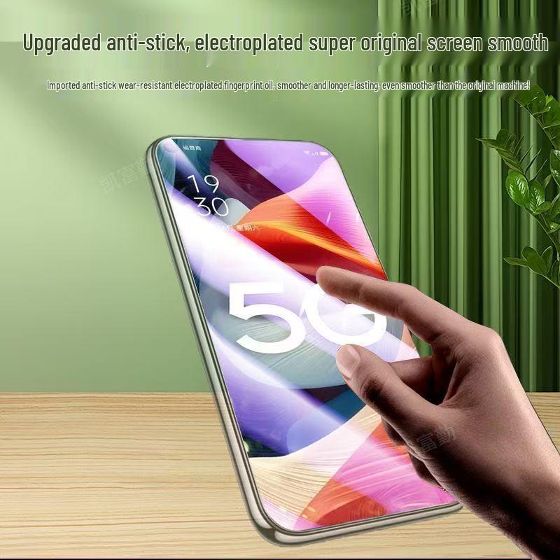 OPPO A53/A56S/A58 5G Tempered Film: Fingerprint-Proof, Full Screen, Anti-Blue Light, HD Protection