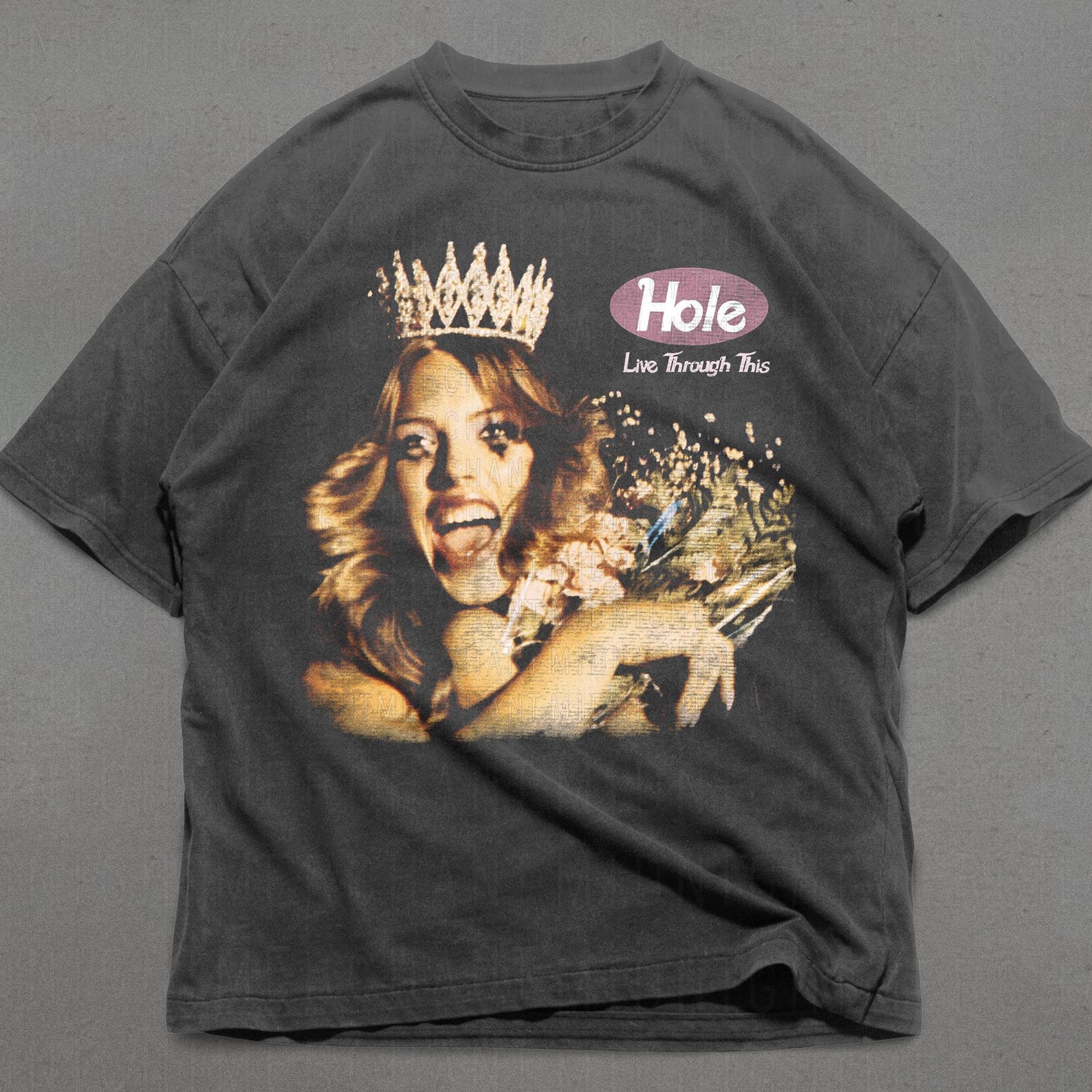 Hole Live Through this T-shirt, Comfort Colors Shirt, Oversized band tee, 90s band tees, Band tshirts, Goth shirts, 90s Retro graphic tee 3XL