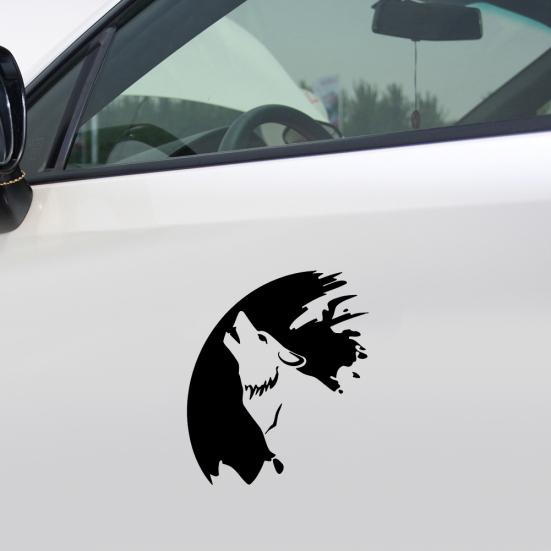 Wolf Design Car Window Reflective Truck Body Sticker Decals Decoration