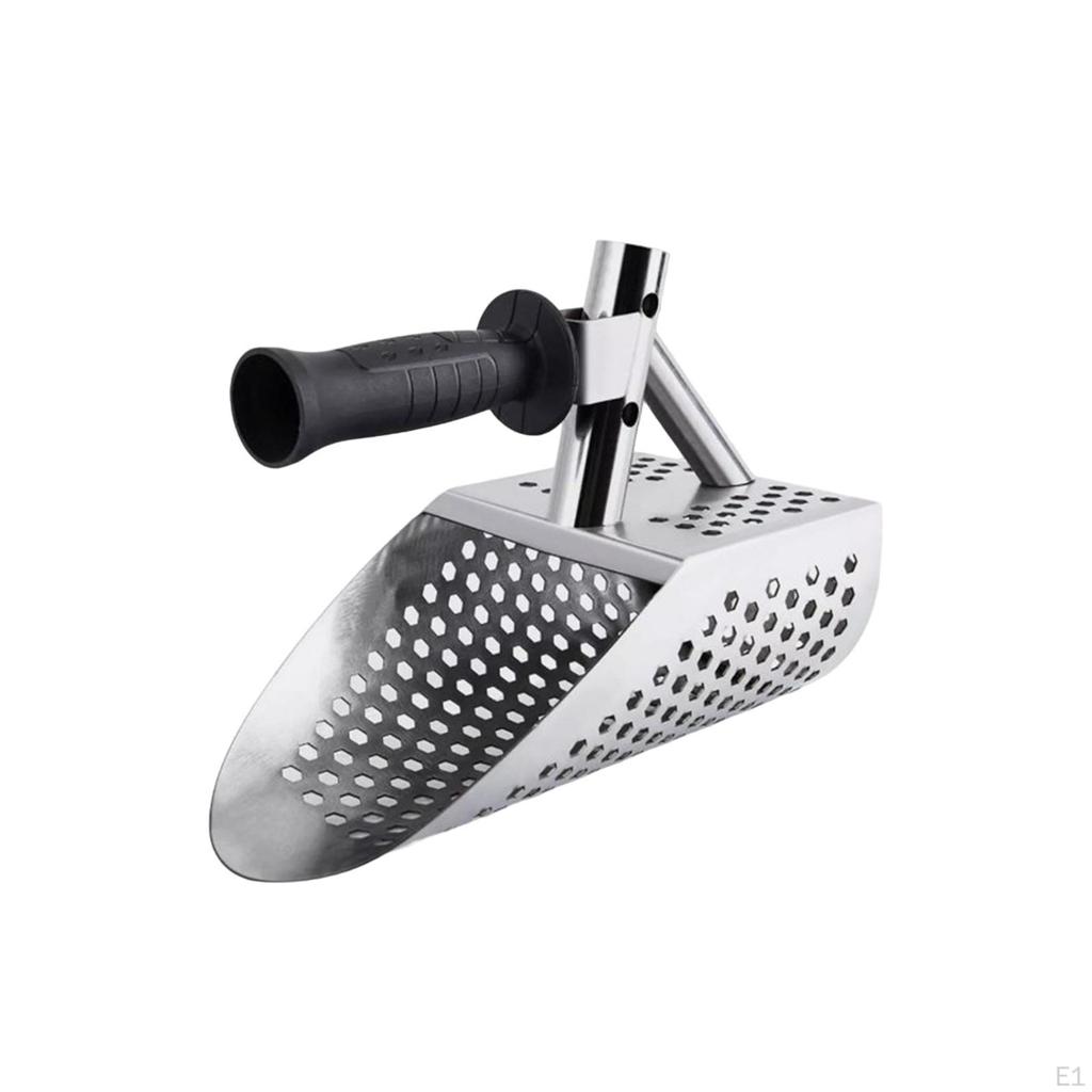 Sand Scoop Langen Griff Sichter Rake Strand Rutschfeste Erkennung Werkzeug Graben Spaten für