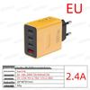 PD 12W USB Multi-Port Fast Charger with EU/US/UK Plugs for Travel