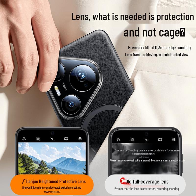 Huawei Pura 90 Pro Max Frosted Leather Magnetic Stand Phone Case Huawei Pura 90 Pro Max