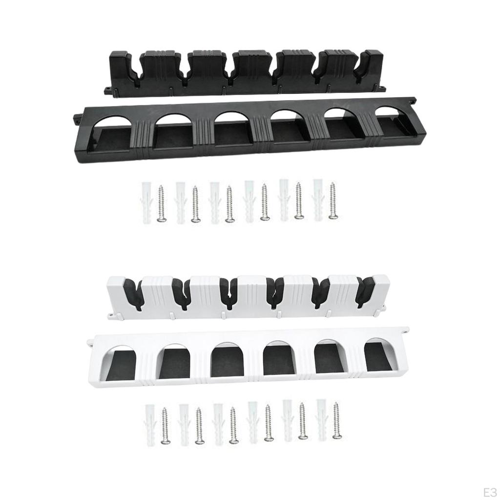 Fishing Pole Holder 6 Poles Wall Mount Lightweight Accessories EVA Foam Grip Easy Setup Travel for