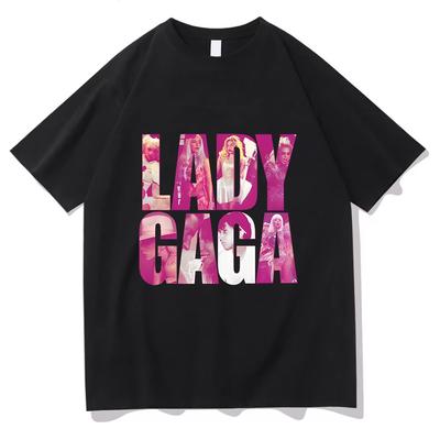 Lady Gaga T-Shirt Grafischer Druck Gotisches Baumwoll-T-Shirt Kurzarm Retro-T-Shirt Camisetas Punk Punk Rundhals Kleidung ...