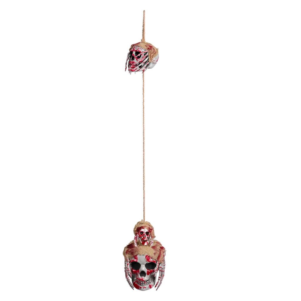 Halloween Props Hanging Specter Cranium Bleeding Hand Pendant Simulation Plastic Cranium