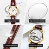 Women's Classic Waterproof Leather Strap Mechanical Watch