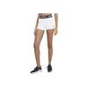 Pro Logo Elastic Waist Slim Fit Sports Shorts Women Shorts White CZ9857-100