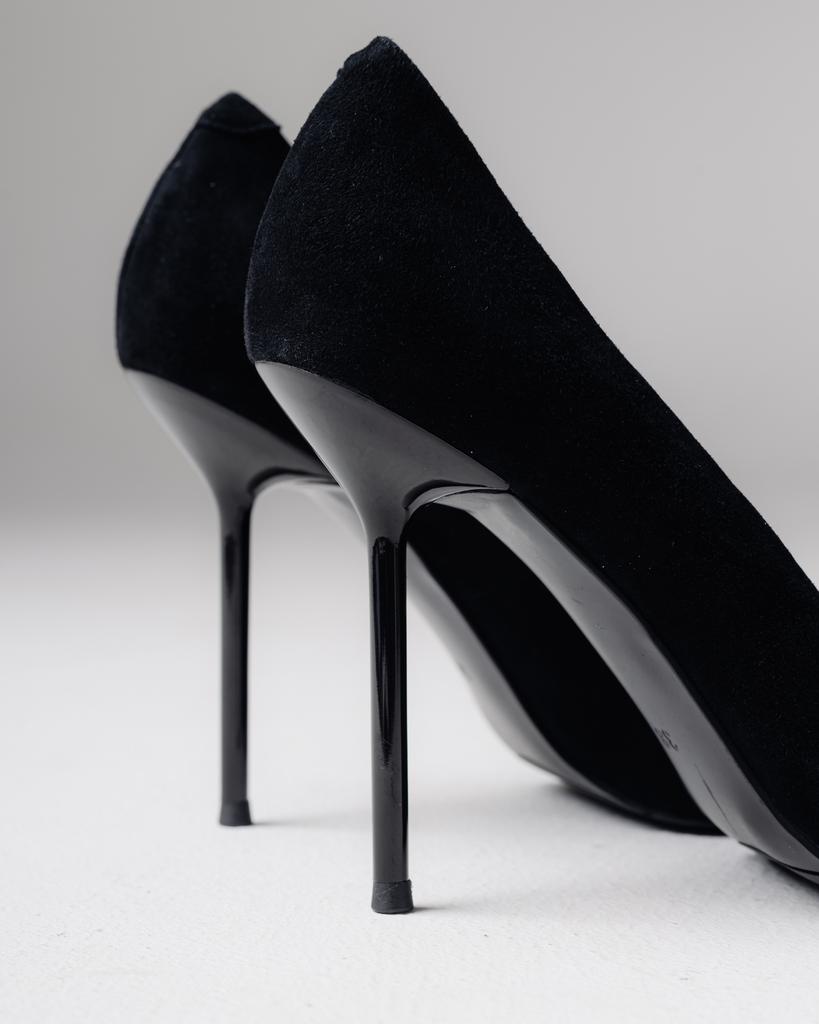 Туфли на высоком каблуке Melanda 5037302 37 черные замша