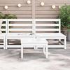 Canapés centraux de jardin - vidaXL - Blanc - Pin massif - 70x70x67 cm