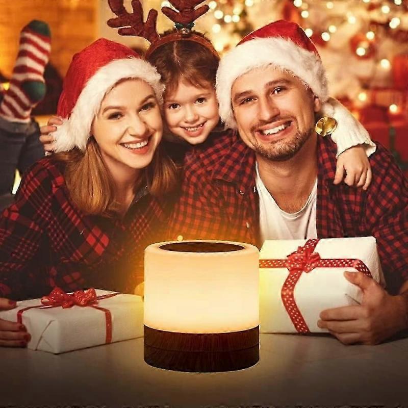 LED Nachtlicht, Touch-Nachtlampe mit 7 wechselnden Farben, wiederaufladbare Tischlampe mit warmweißem Licht für Schlafzimmer, Babyzimmer und