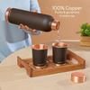 Copper Bottle with Glass Set | 1L Bottle with 2 Tumbler (250 ml Each) | 100% Pure Copper with Anti-Oxidant Properties of Copper