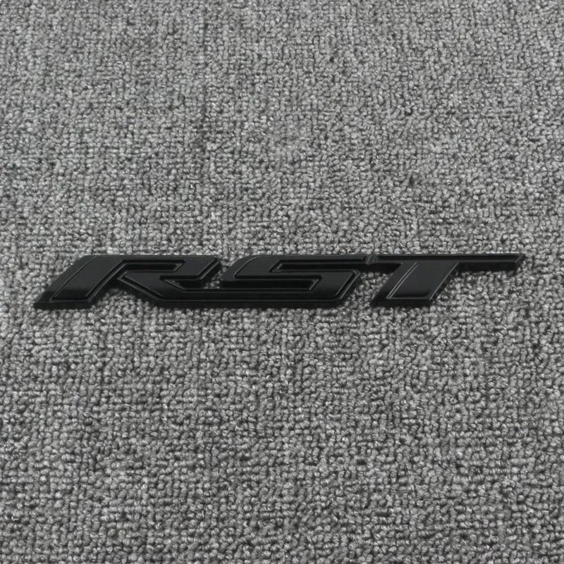 1Pc 3D Metal RST Logo Sticker Rear Trunk Emblem Badge Car Decals For Chevy Silverado