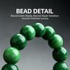 Natural Emerald Jade Bracelet Emperor Green Dry Emerald Jade Bead Bracelet Emerald Beads Rosary Bracelet Precious Jewelry