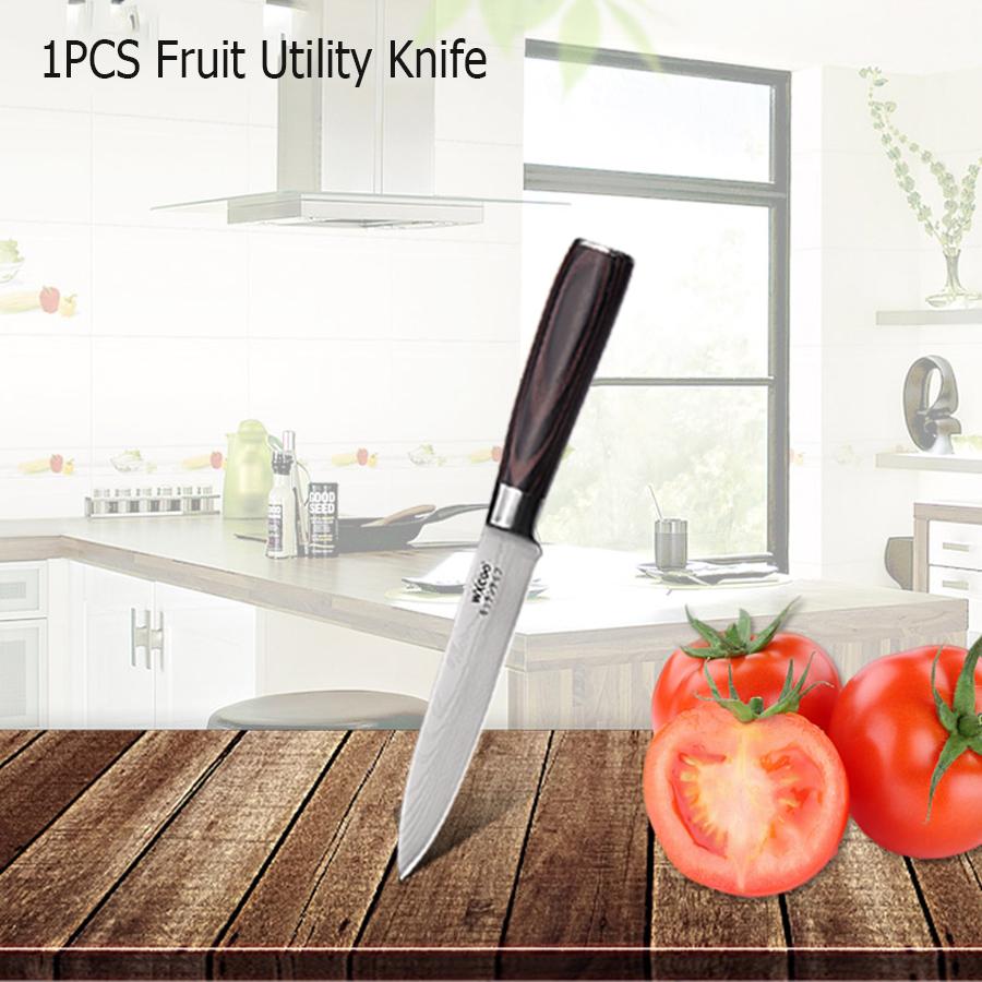 WXCOO Japanese Knife Set with Knife Bag Kitchen Knives Damascus Laser Fish Fillet Meat Cleaver Fruit Peeler Santoku Cutter