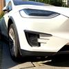 For Tesla Model X 2015 2016 2017 2018 2029 2020 Front Bumper Splitter Fog Lamp Grill Spoiler Cover Air Vent Wind Knife Body Kits
