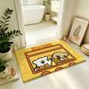 Cartoon M-Maltese Carpet Bathroom Anti-slip Mat Door Mat Home Decoration Mat Entrance Door Mat Scratch-resistant Door Mat