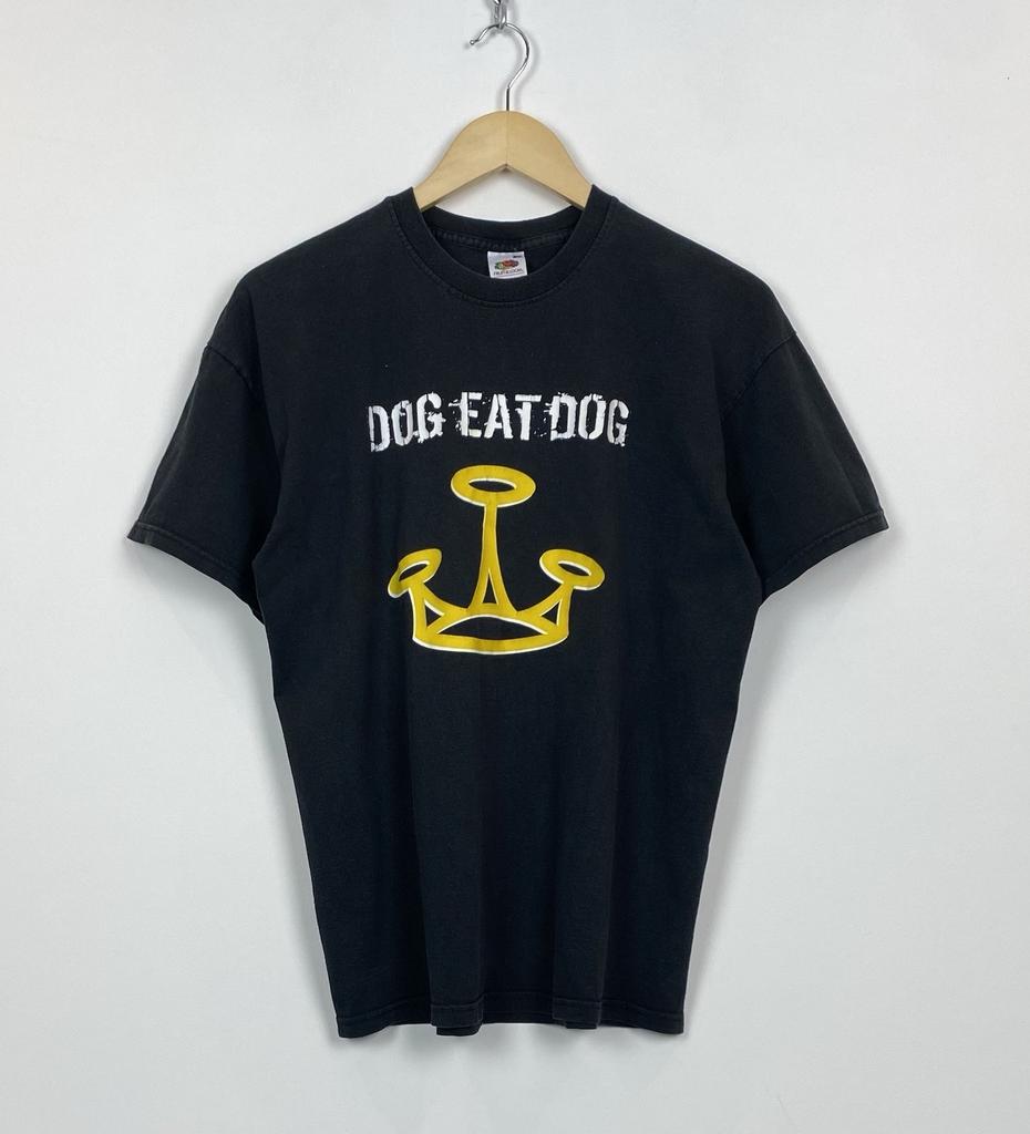 Dog Eat Dog Hardcore Punk Rock T-Shirt Herren Größe M Musikband Grafik Schwarzes Oberteil Unisex T-Shirt