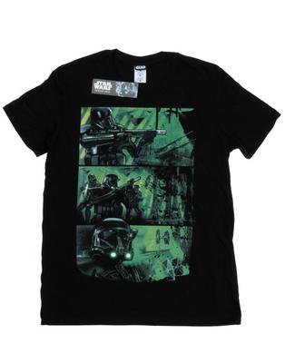Camiseta masculina Rogue One Death Trooper em quadrinhos