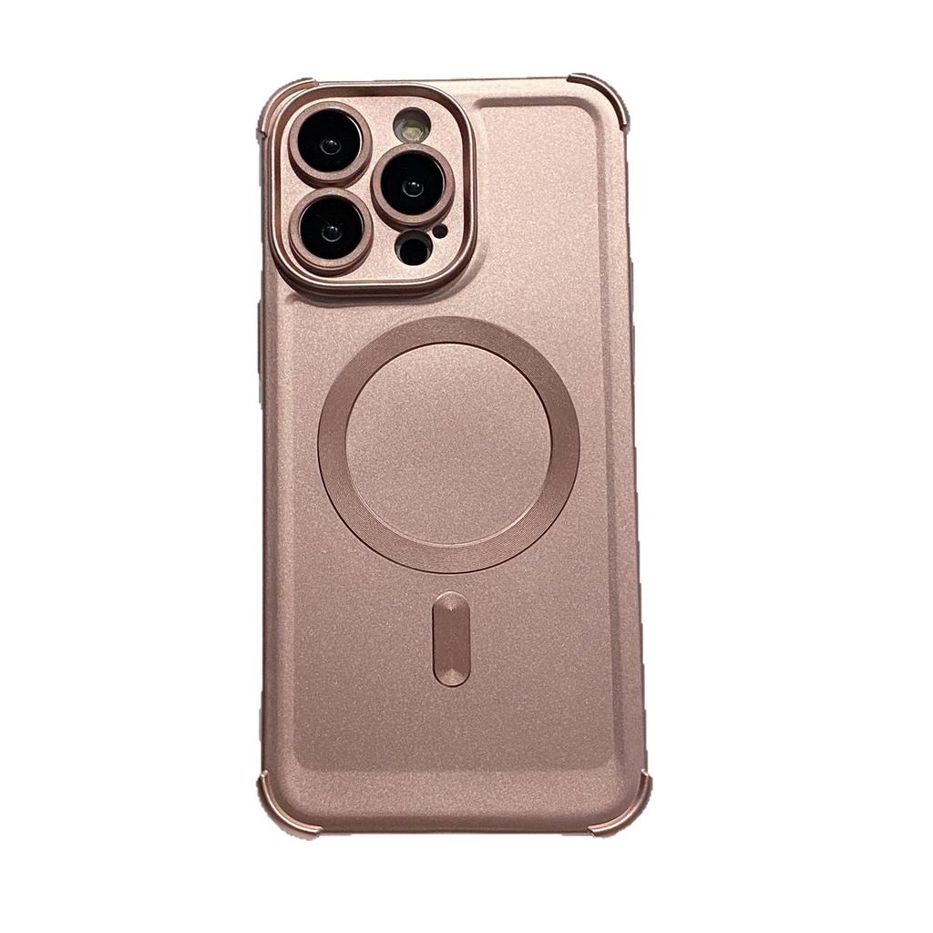 Four-corner Anti-fall Phone Case for IPhone17 Magnetic Charging for Apple 16promax Protective Case 14/15