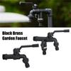 Black Brass Garden Hose Faucet Anti-Freeze Washing Machine Bibcocks Anti-Freeze Bibcocks  Bathroom