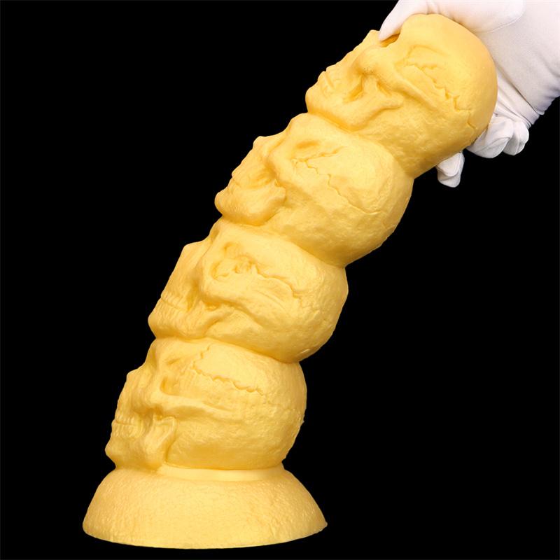 Skull Oversized Silicone Anal Plugs Dildos Alien Anal Plugs Alternative Anal Dilators Huge Masturbators
