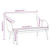 Pink Velvet Sofa Bench 110x76x80 Cm