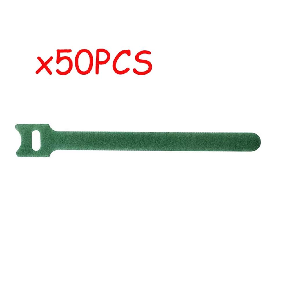 50 Stück Wiederverwendbare Klett-Kabelbinder Befestigungsbänder Mehrzweck-Kabelorganisatoren für Computer/TV/Elektronische Geräte